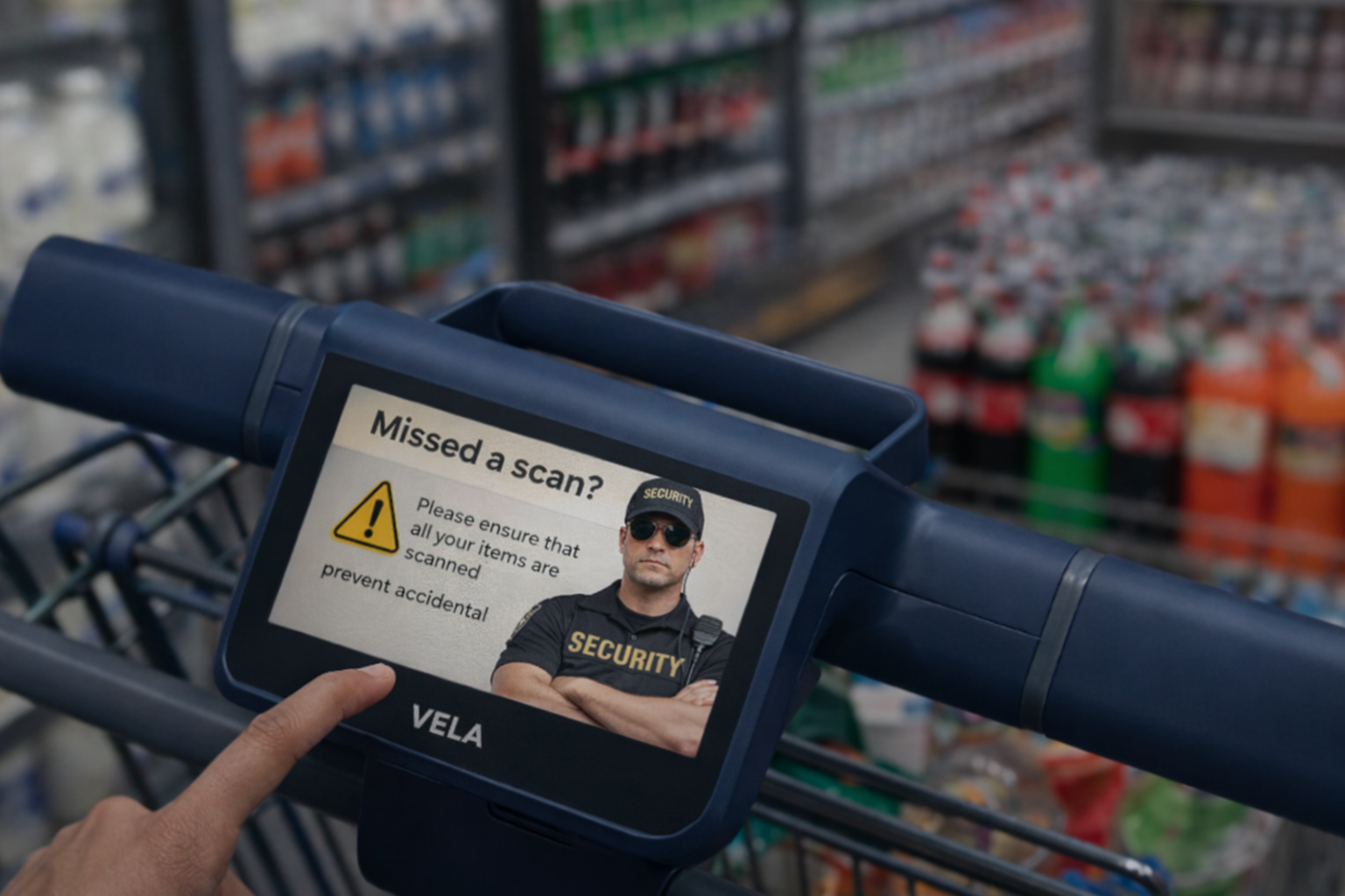 Security check on smart cart